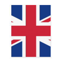 British - UK - Great Britain - Union Jack flag Postcard