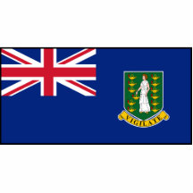 British Virgin Islands Flag Acrylic Cut Out