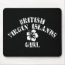 British Virgin Islands Pink Girl Mouse Mats