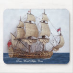 British Warship At Sea Mouse Pad