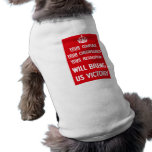 British WW2 Propaganda pet clothing