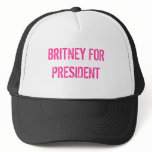 BRITNEY FOR PRESIDENT hats