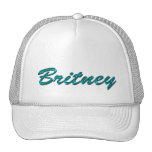 BRITNEY Name Branded Personalised Gift Hat