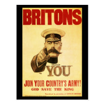 Britons Wants You, Lord kitchener Postcards