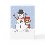 Brittany and Snowman cards