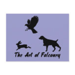 Brittany Spanial and Falconry postcards