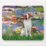 Brittany Spaniel 3 - Lilies 2 Mouse Pads