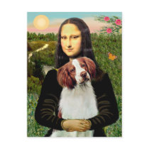 Brittany Spaniel 3 - Mona Lisa Post Card