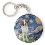 Brittany Spaniel 3 - Starry Night keychains