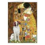 Brittany Spaniel 3 - The Kiss Greeting Cards