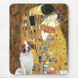 Brittany Spaniel 3 - The Kiss mousepads