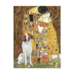 Brittany Spaniel 3 - The Kiss postcards