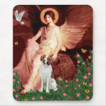 Brittany Spaniel 3b - Seated Angel mousepads