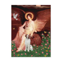 Brittany Spaniel 3b - Seated Angel Post Card