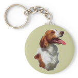 Brittany Spaniel Art Gifts Key Chain