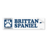 Brittany Spaniel Blue bumper stickers