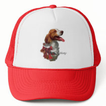 Brittany Spaniel Christmas Gifts Trucker Hat