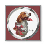 Brittany Spaniel Christmas Gifts Fridge Magnet