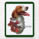 Brittany Spaniel Christmas Gifts Mouse Pads