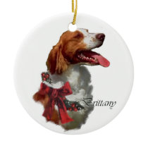 Brittany Spaniel Christmas Gifts Ornament