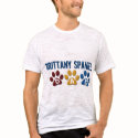 BRITTANY SPANIEL DAD Paw Print 1 t-shirts
