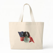 Brittany Spaniel Flag Canvas Bag