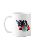 Brittany Spaniel Flag mugs