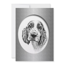 Brittany Spaniel Personalised Invite