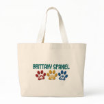 BRITTANY SPANIEL MOM Paw Print 1 bags