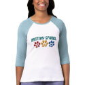 BRITTANY SPANIEL MOM Paw Print 1 t-shirts