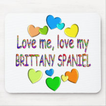 BRITTANY SPANIEL MOUSE MATS