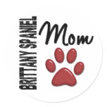 Brittany Spaniel Mum 2 stickers