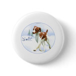 Brittany Spaniel Noel buttons