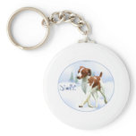 Brittany Spaniel Noel keychains