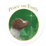 Brittany Spaniel Peace stickers