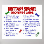 BRITTANY SPANIEL PL2 posters