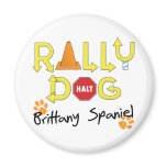 Brittany Spaniel Rally Dog magnets