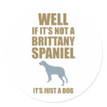 Brittany Spaniel stickers