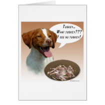 Brittany Spaniel Turkey Cards