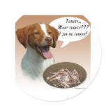 Brittany Spaniel Turkey Stickers