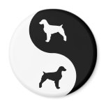 Brittany Spaniel Yin Yang magnets