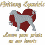 Brittany Spaniels Leave Paw Prints Hoodie