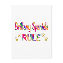 Brittany Spaniels Rule Postcard