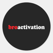 BROACTIVATION ROUND STICKER