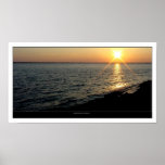 Broad River at sunset posters