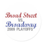 Broad St vs. Broadway stickers