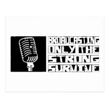 Broadcasting Survive Post Cards
