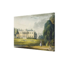 Broadlands, from Ackermann's 'Repository of Arts', Canvas Print