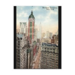 Broadway Downtown NYC Vintage 1913 Post Card