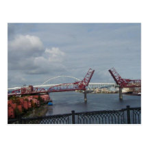 Broadway & Fremont Bridges, Portland Oregon Post Card